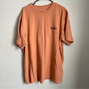 Carhartt Men's Short Sleeve Tee in Warm Orange